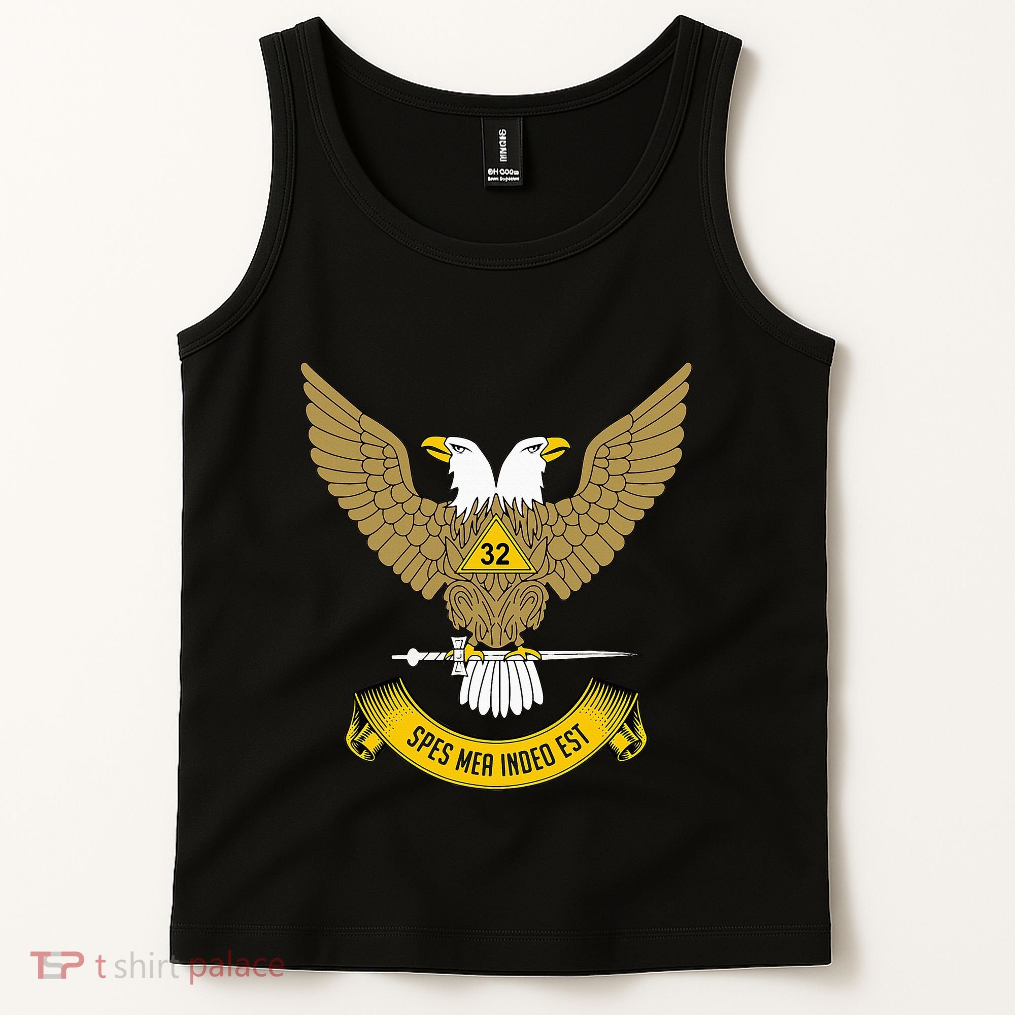 32nd Degree Mason Scottish Rite Wings Up Doubleheaded Eagle Tank Top