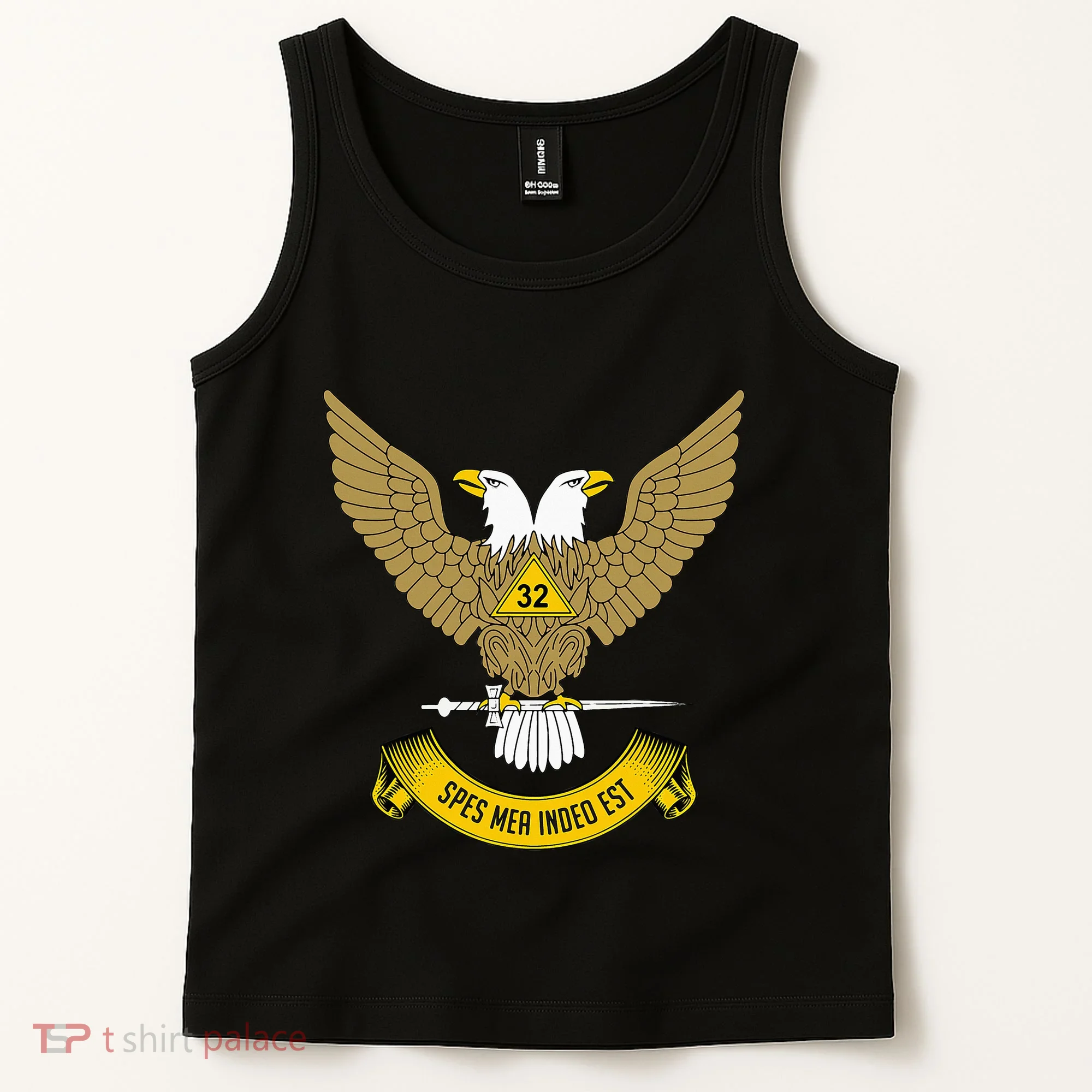 32nd Degree Mason Scottish Rite Wings Up Doubleheaded Eagle Tank Top