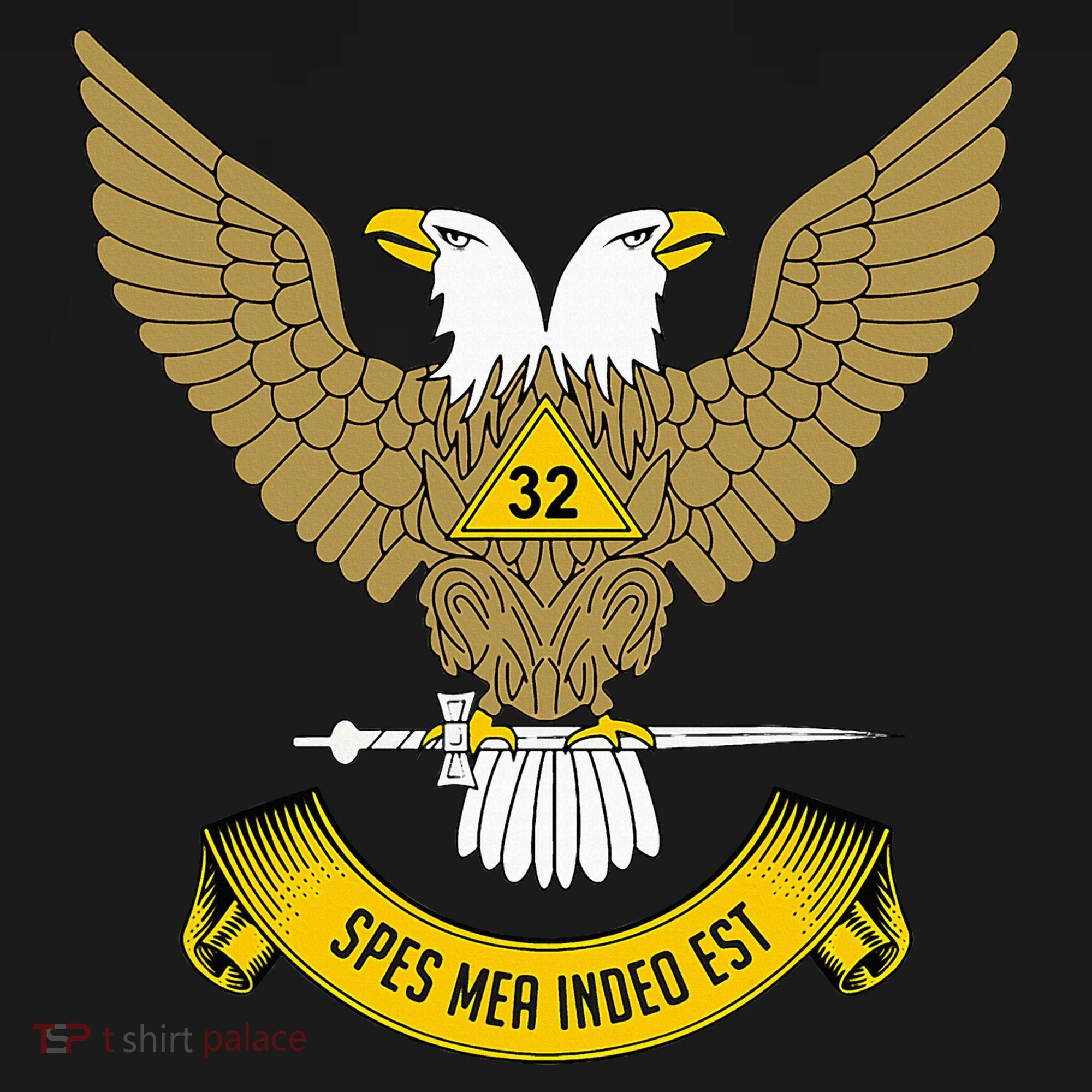 32nd Degree Mason Scottish Rite Wings Up Doubleheaded Eagle Tank Top