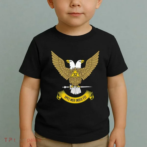 32nd Degree Mason Scottish Rite Wings Up Doubleheaded Eagle Toddler T-Shirt