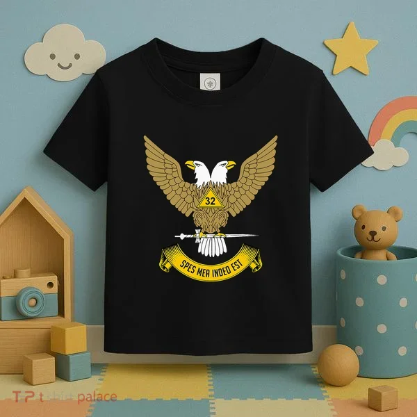 32nd Degree Mason Scottish Rite Wings Up Doubleheaded Eagle Toddler T-Shirt