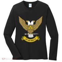 32nd Degree Mason Scottish Rite Wings Up Doubleheaded Eagle Women's Long Sleeve Shirt thumb 0