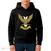 32nd Degree Mason Scottish Rite Wings Up Doubleheaded Eagle Kids Hoodie thumb 4
