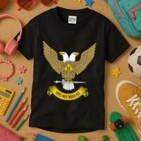 32nd Degree Mason Scottish Rite Wings Up Doubleheaded Eagle Kids T-Shirt thumb 3