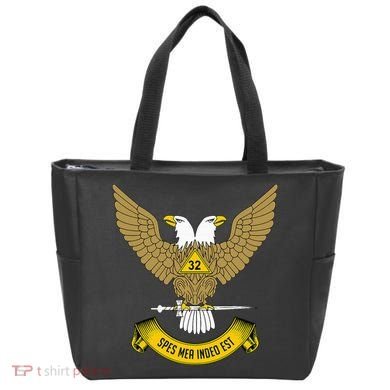 32nd Degree Mason Scottish Rite Wings Up Doubleheaded Eagle Tote Bag