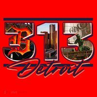 313 Detroit Urban Spirit Santa Hat thumb 1