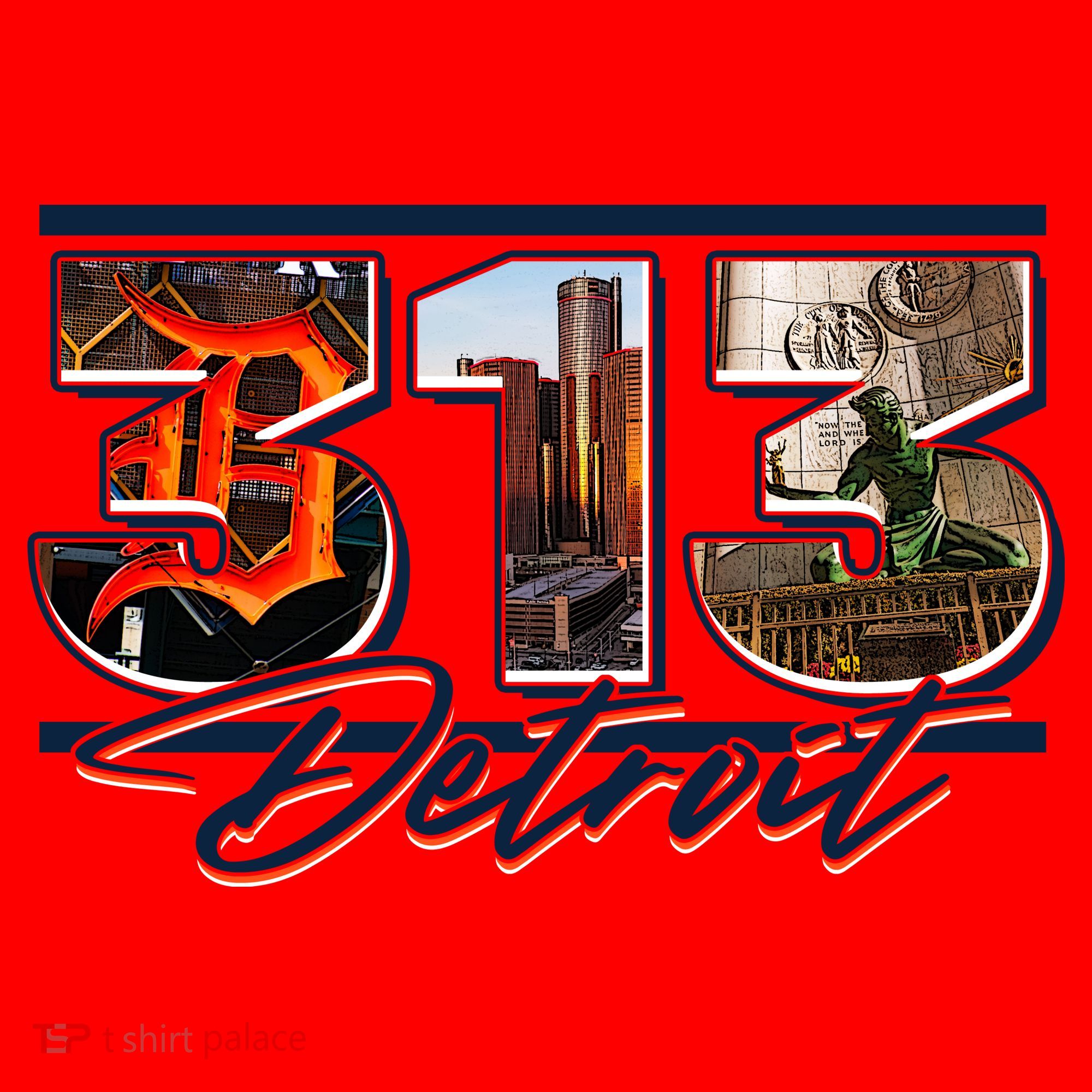 313 Detroit Urban Spirit Santa Hat