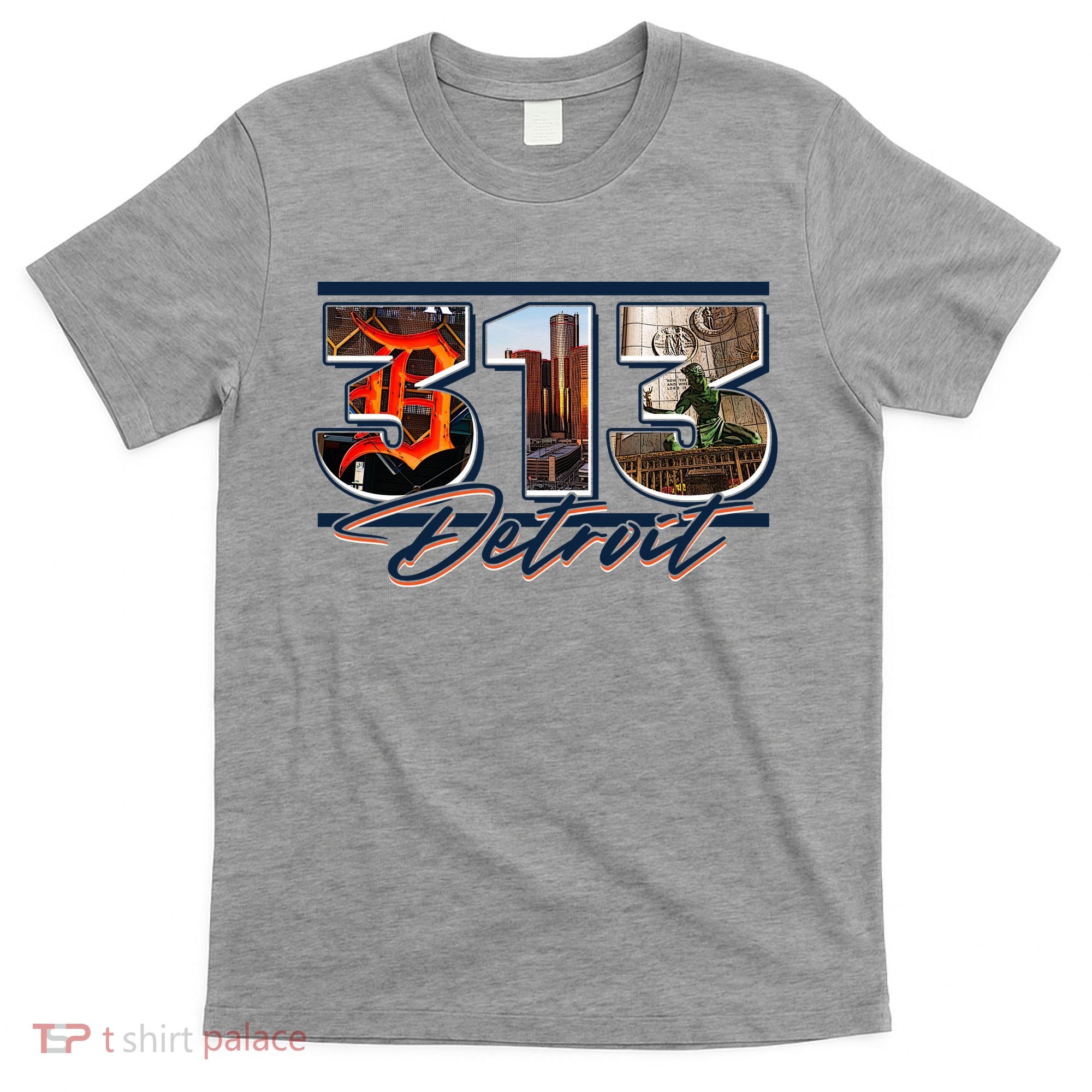 313 Detroit Urban Spirit T-Shirt