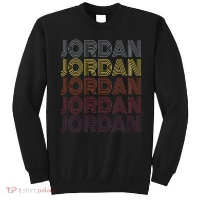 365 First Name Jordan Retro Pattern Vintage Style Sweatshirt