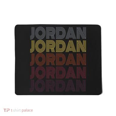 365 First Name Jordan Retro Pattern Vintage Style Mousepad