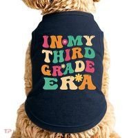 3rd Grade Back To School Retro In My Third Grade Era Teacher Doggie Tank thumb 0