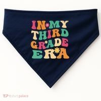 3rd Grade Back To School Retro In My Third Grade Era Teacher USA-Made Doggie Bandana thumb 0