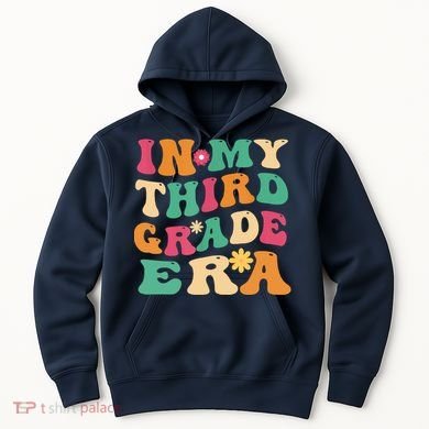 3rd Grade Back To School Retro In My Third Grade Era Teacher Hoodie