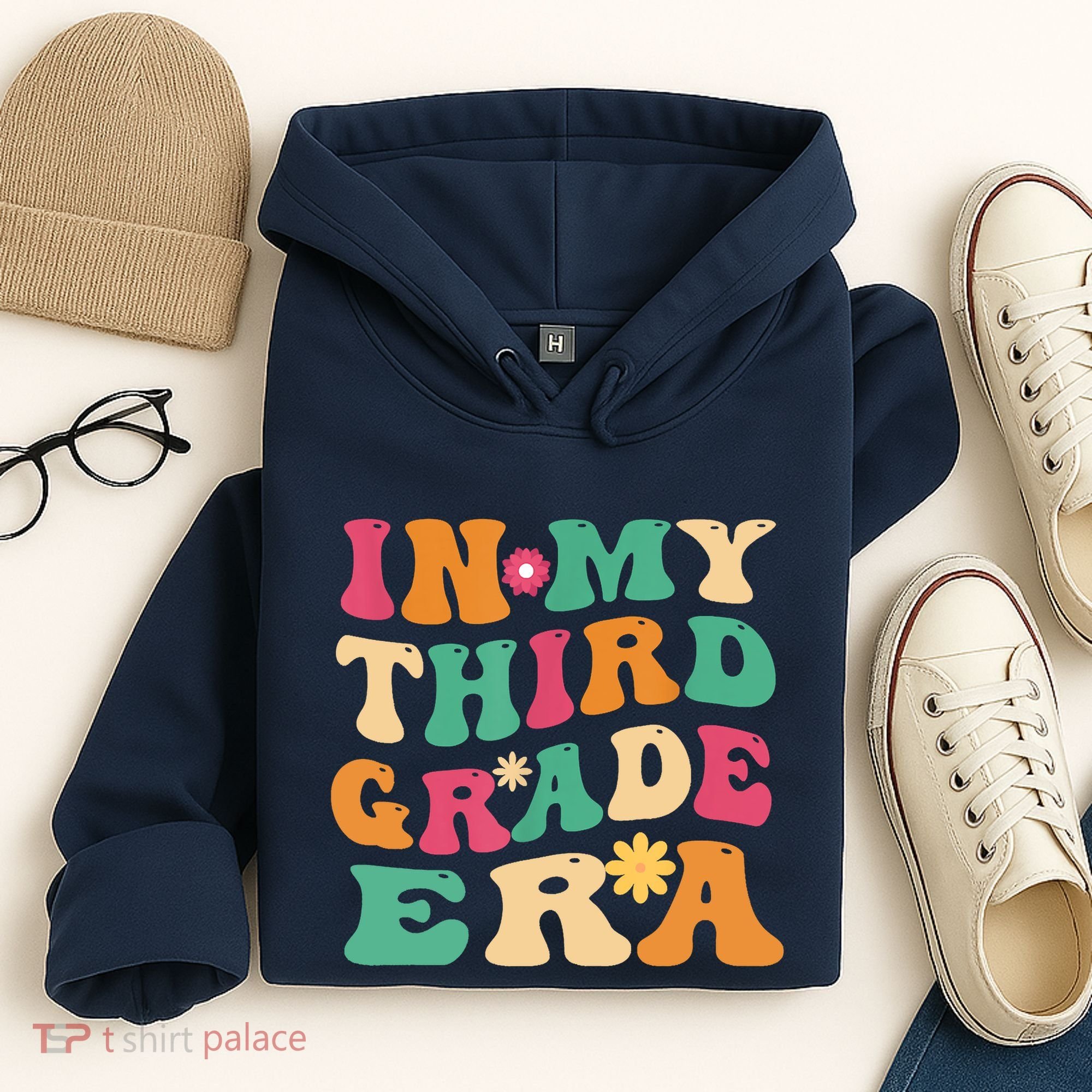 3rd Grade Back To School Retro In My Third Grade Era Teacher Hoodie