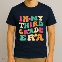 3rd Grade Back To School Retro In My Third Grade Era Teacher T-Shirt thumb 3