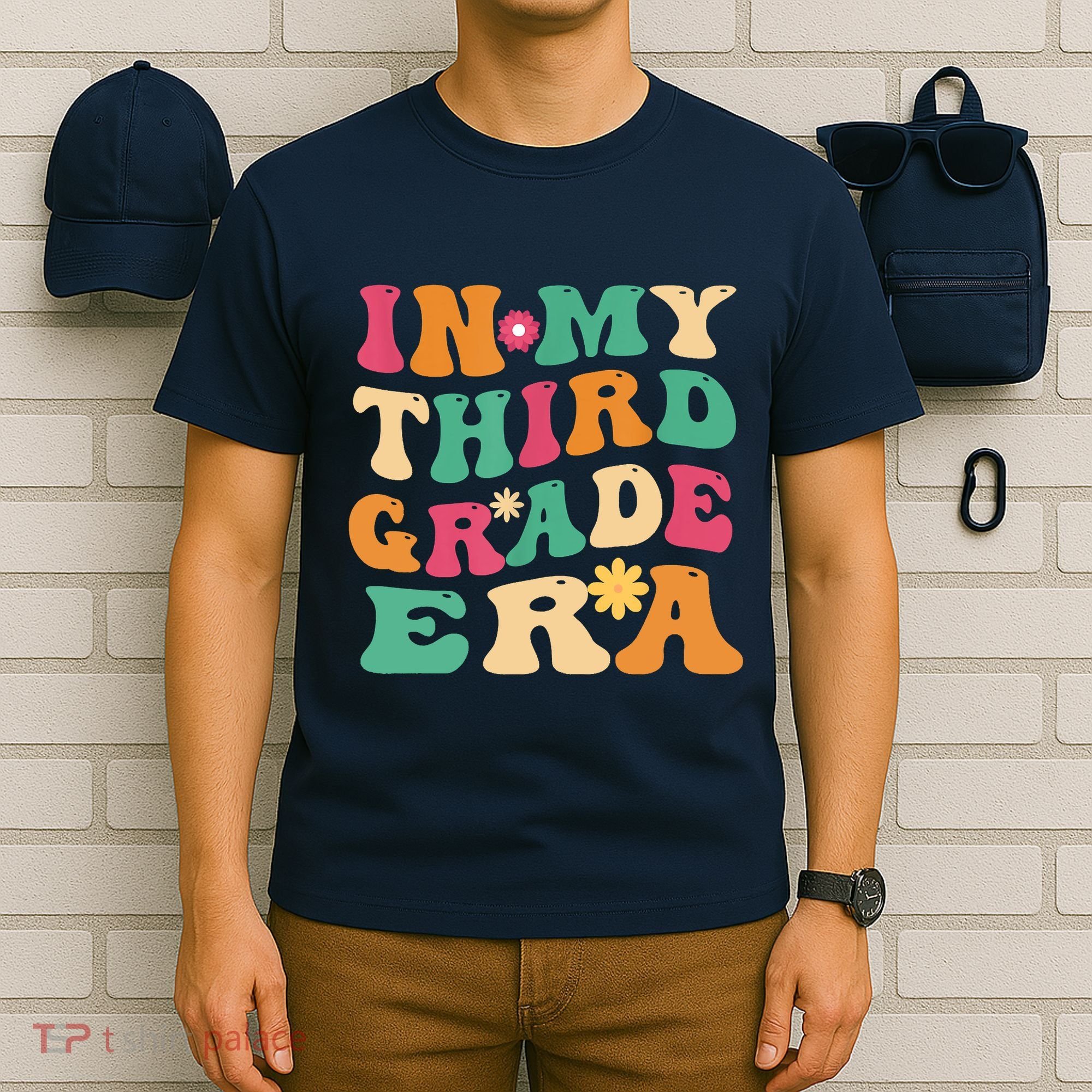 3rd Grade Back To School Retro In My Third Grade Era Teacher T-Shirt