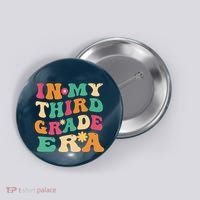 3rd Grade Back To School Retro In My Third Grade Era Teacher Button thumb 0