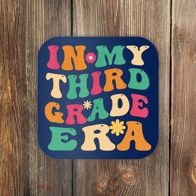 3rd Grade Back To School Retro In My Third Grade Era Teacher Coaster