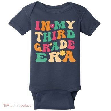 3rd Grade Back To School Retro In My Third Grade Era Teacher Baby Bodysuit