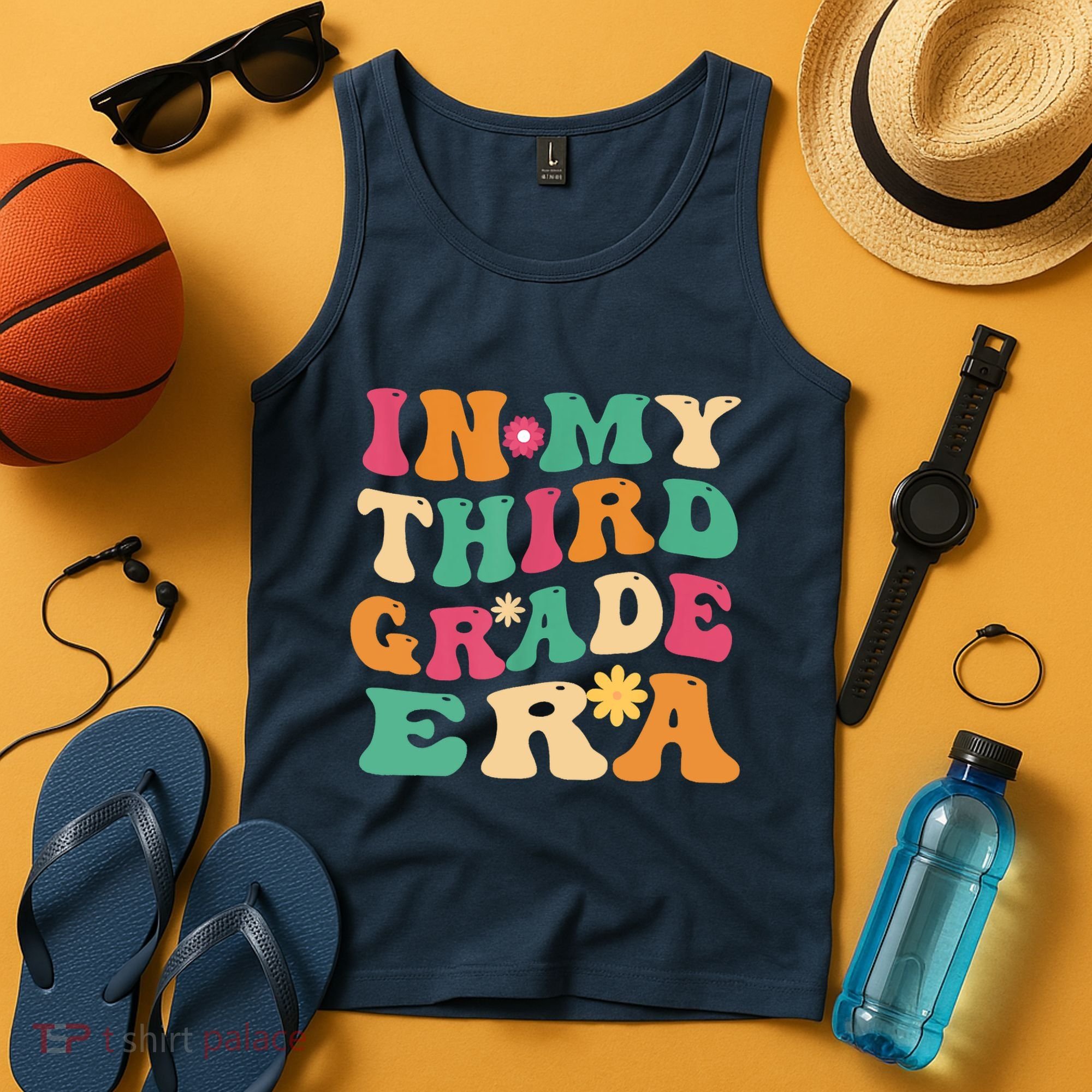 3rd Grade Back To School Retro In My Third Grade Era Teacher Tank Top