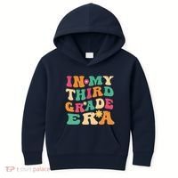 3rd Grade Back To School Retro In My Third Grade Era Teacher Kids Hoodie thumb 0