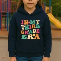 3rd Grade Back To School Retro In My Third Grade Era Teacher Kids Hoodie thumb 3