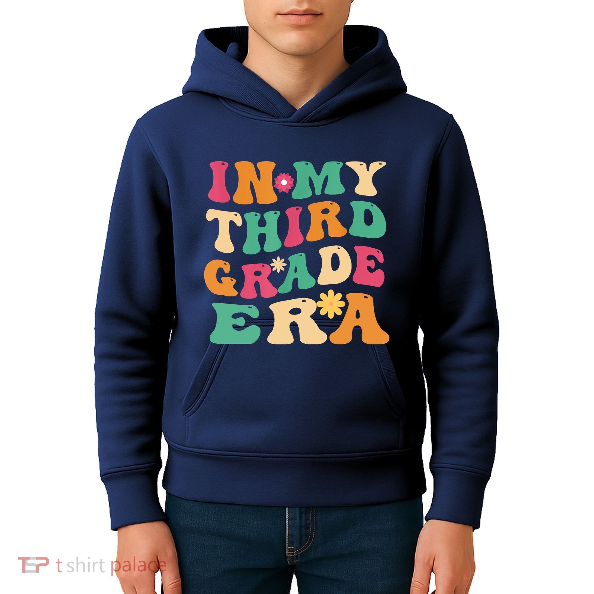 3rd Grade Back To School Retro In My Third Grade Era Teacher Kids Hoodie