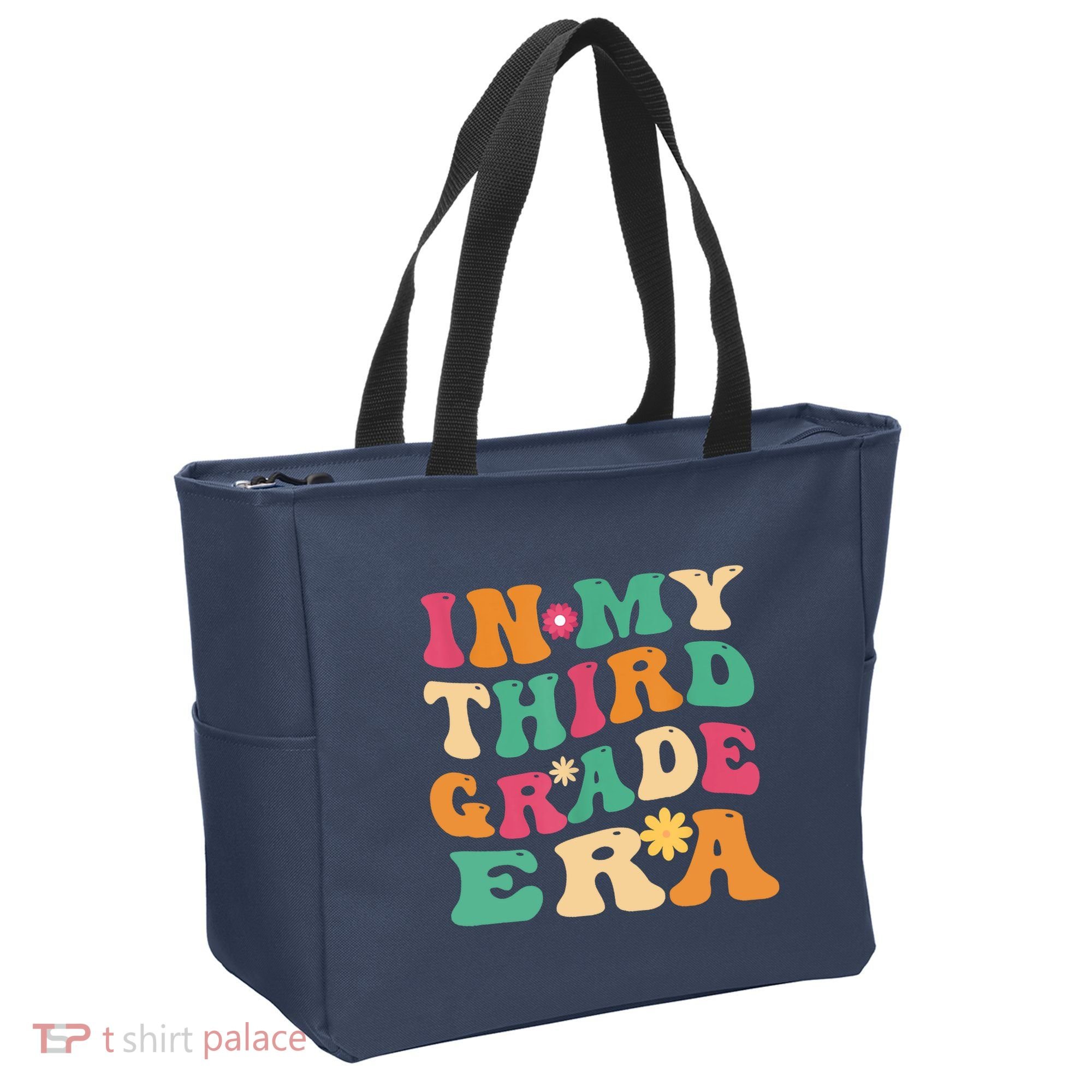 3rd Grade Back To School Retro In My Third Grade Era Teacher Tote Bag