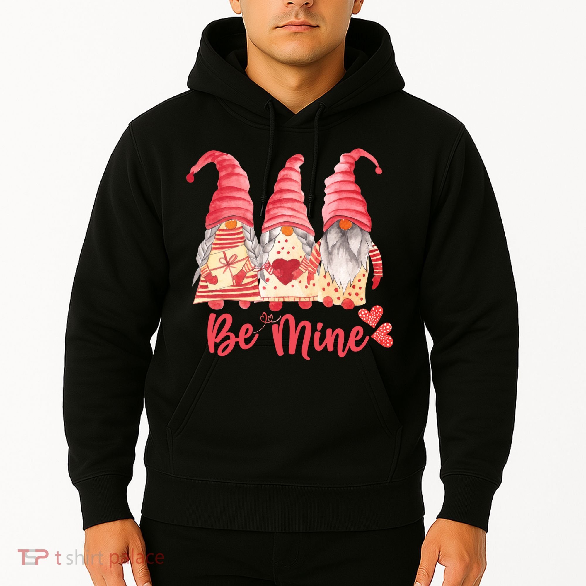 3 Gnomies Be Mine Gift For Valentine Day Hoodie