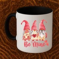 3 Gnomies Be Mine Gift For Valentine Day Coffee Mug thumb 2