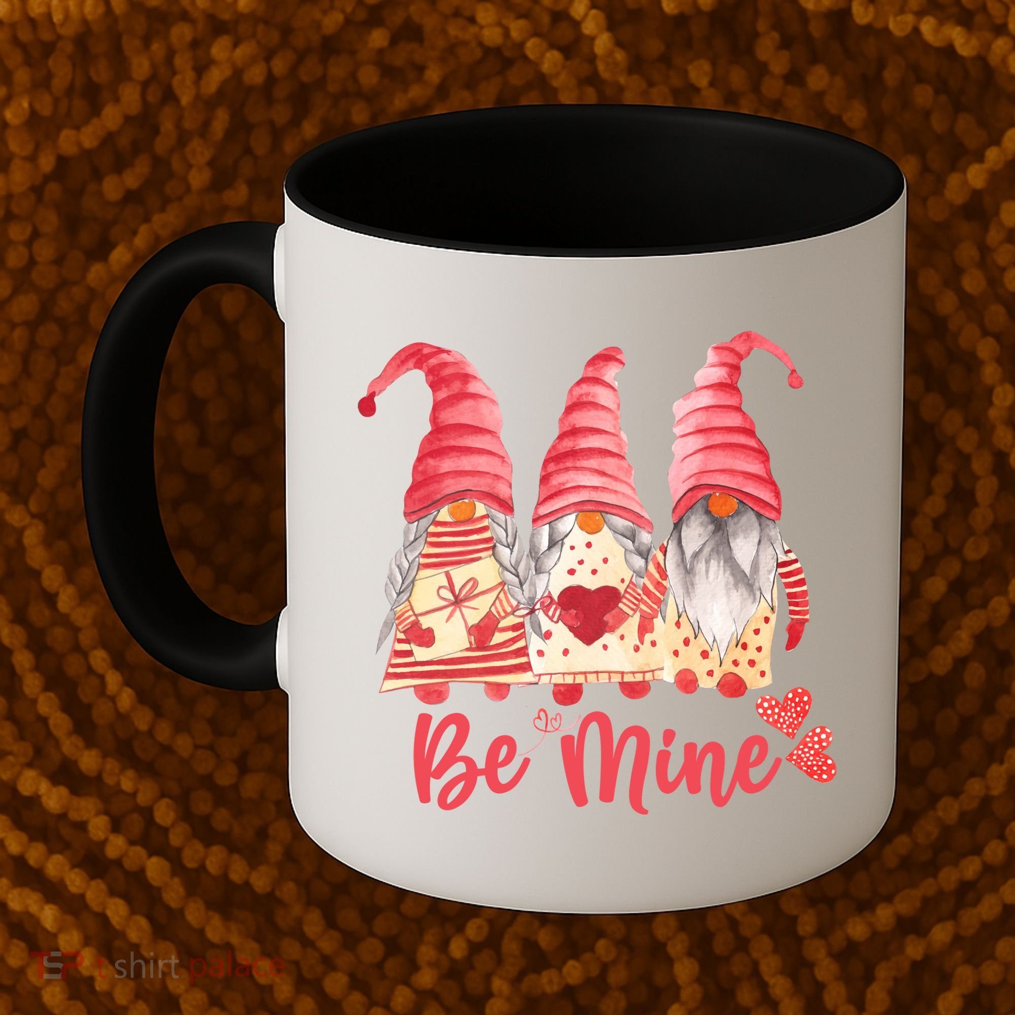 3 Gnomies Be Mine Gift For Valentine Day Coffee Mug