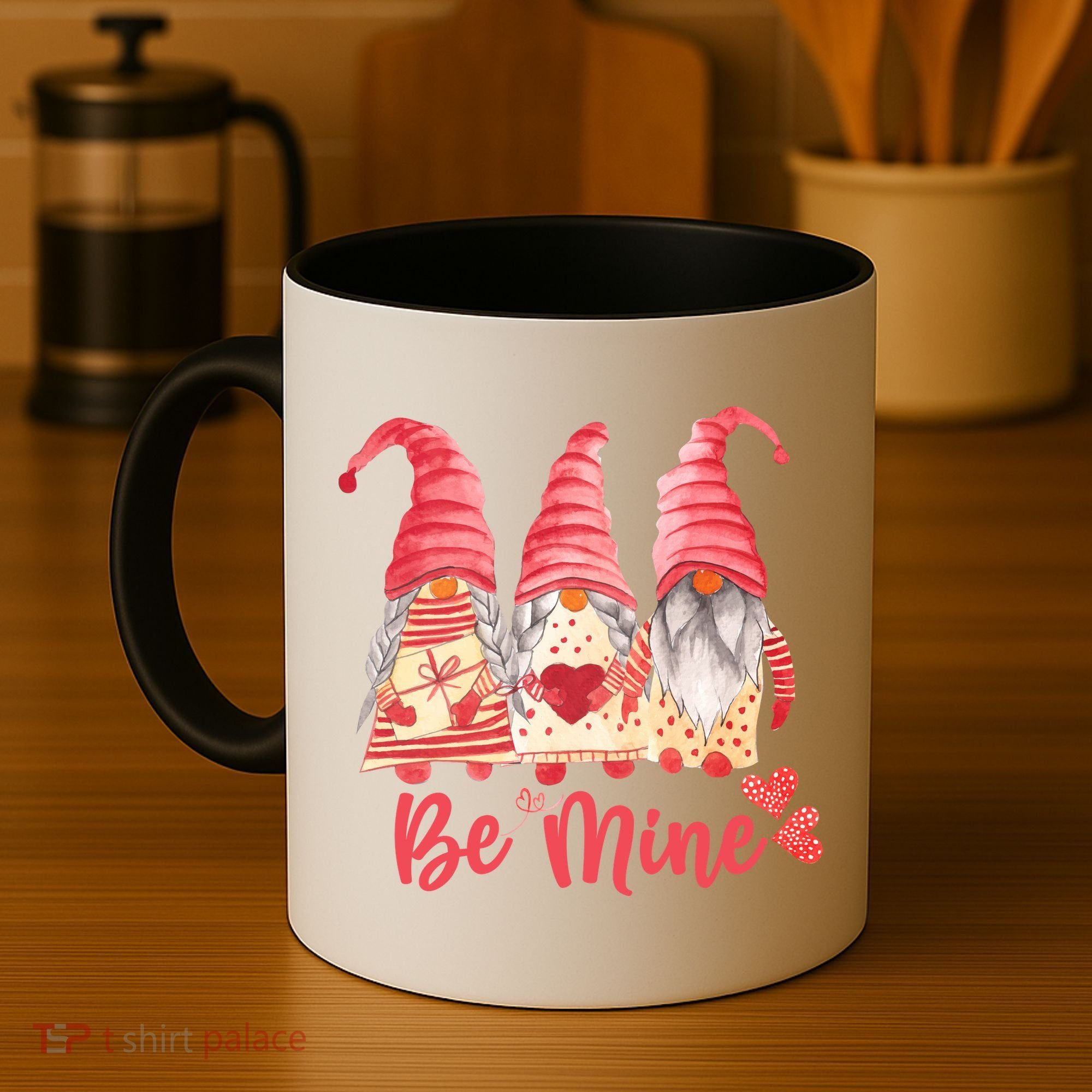 3 Gnomies Be Mine Gift For Valentine Day Coffee Mug