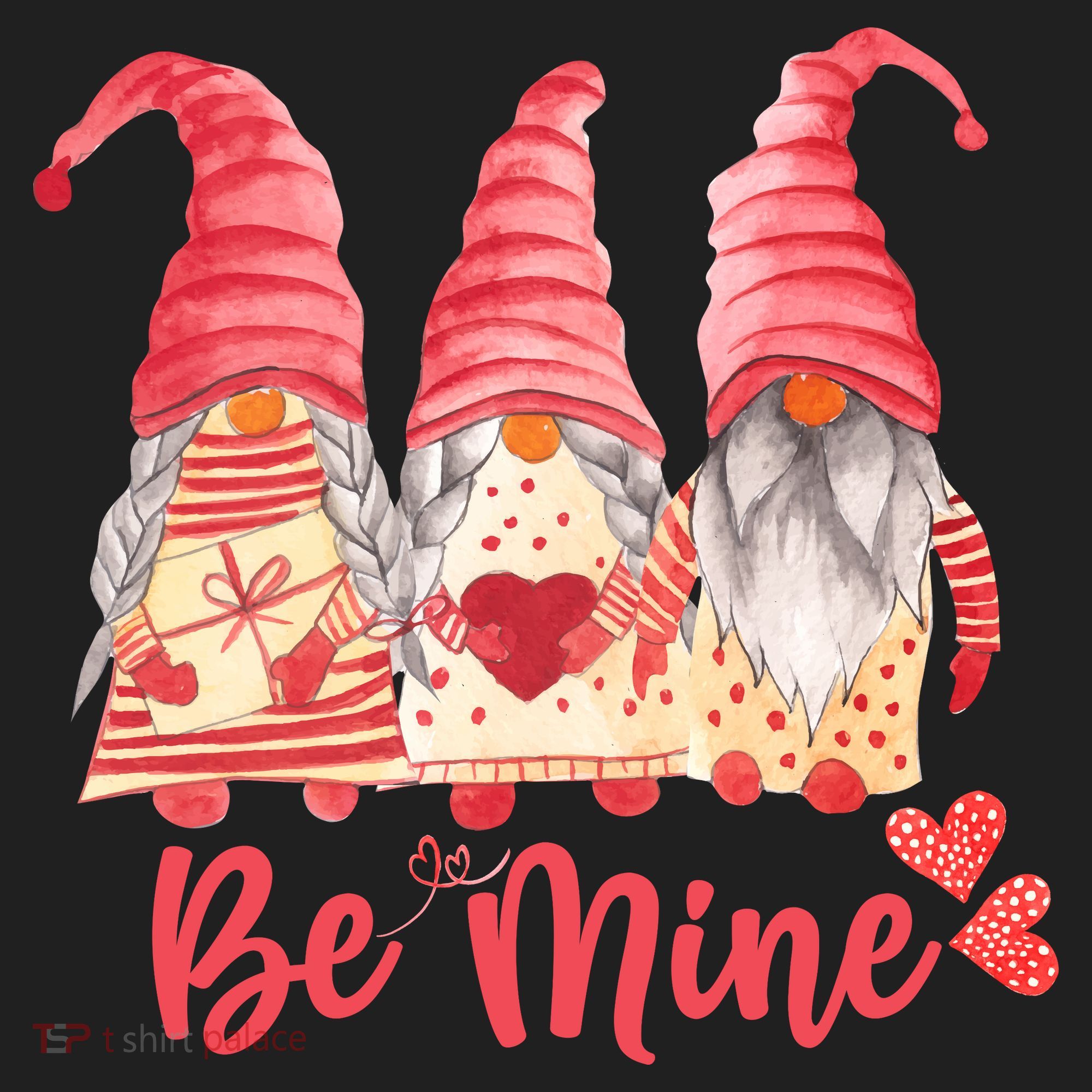 3 Gnomies Be Mine Gift For Valentine Day Beanie