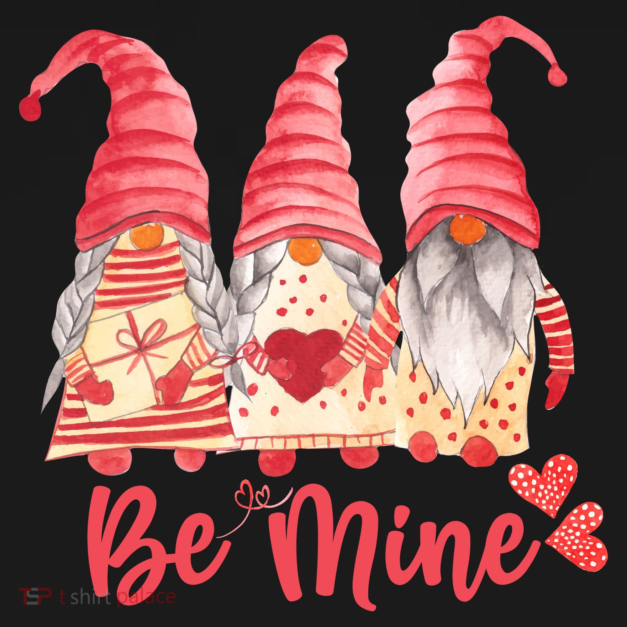 3 Gnomies Be Mine Gift For Valentine Day Mousepad