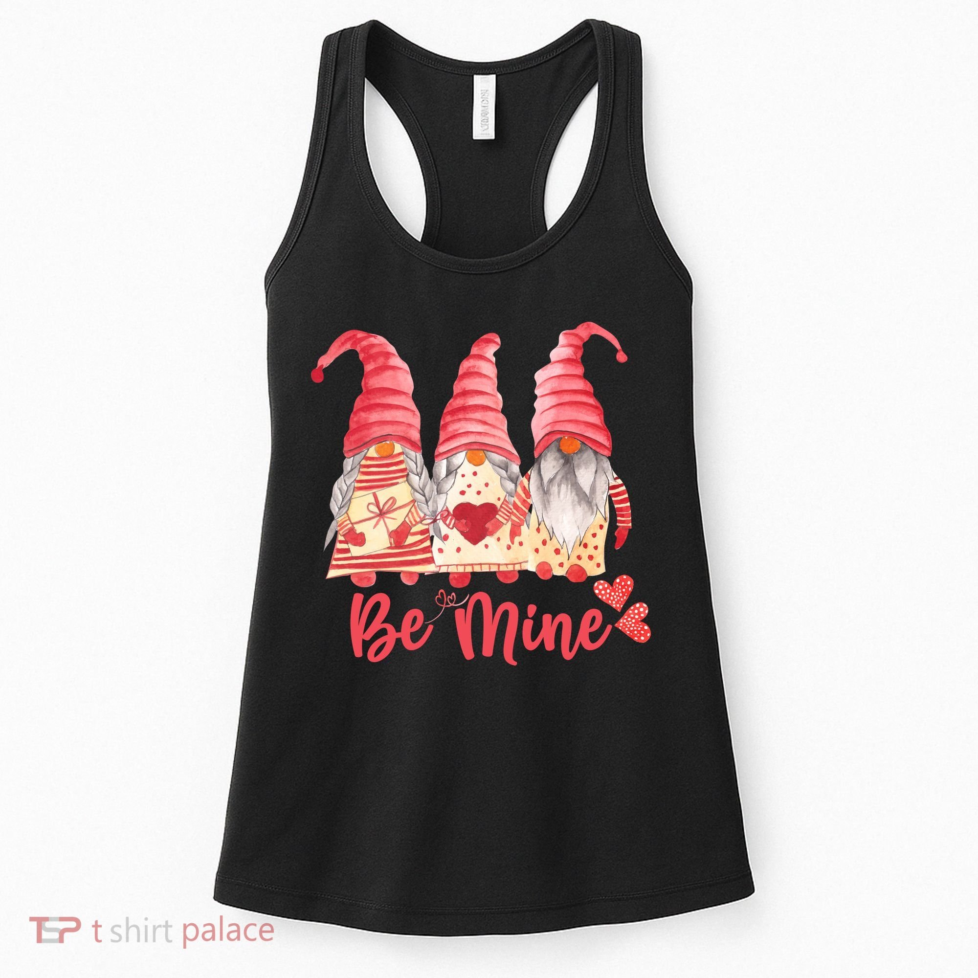 3 Gnomies Be Mine Gift For Valentine Day Women's Tank Top