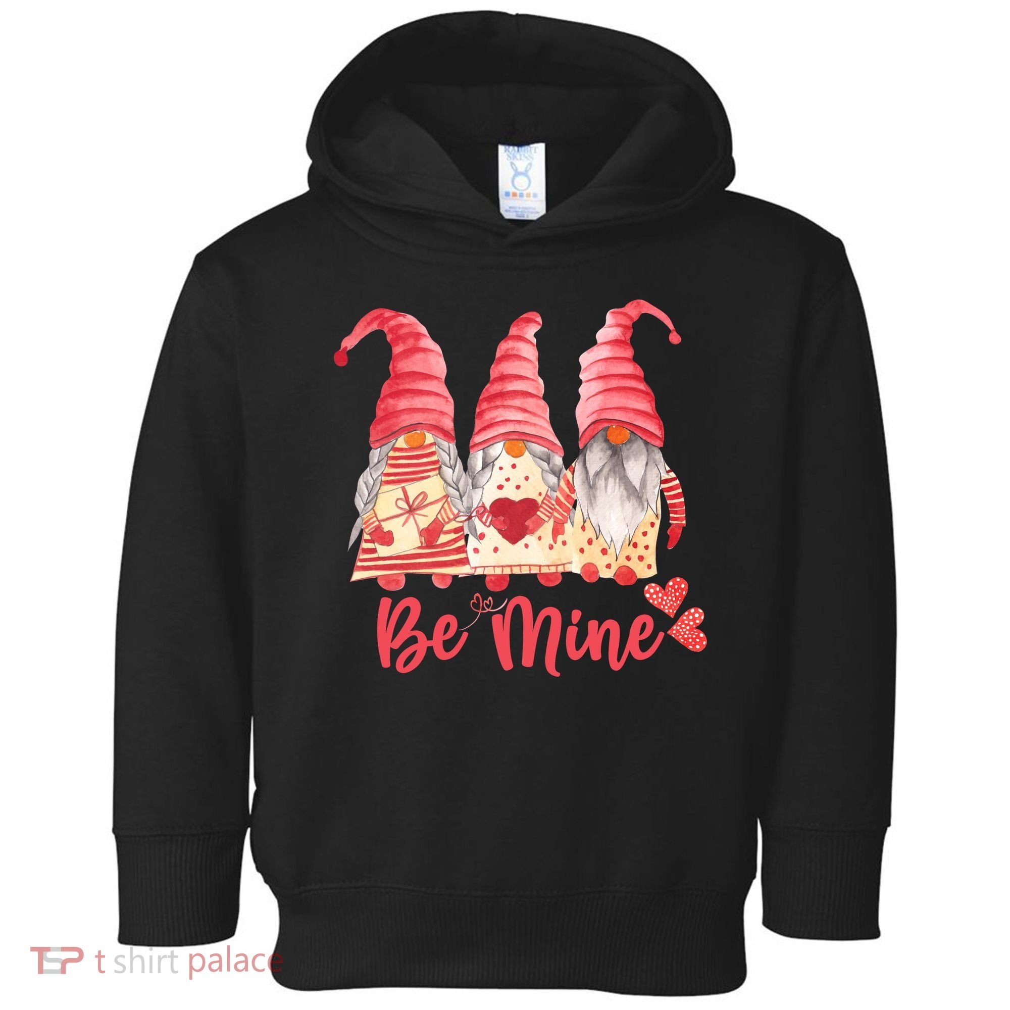 3 Gnomies Be Mine Gift For Valentine Day Toddler Hoodie