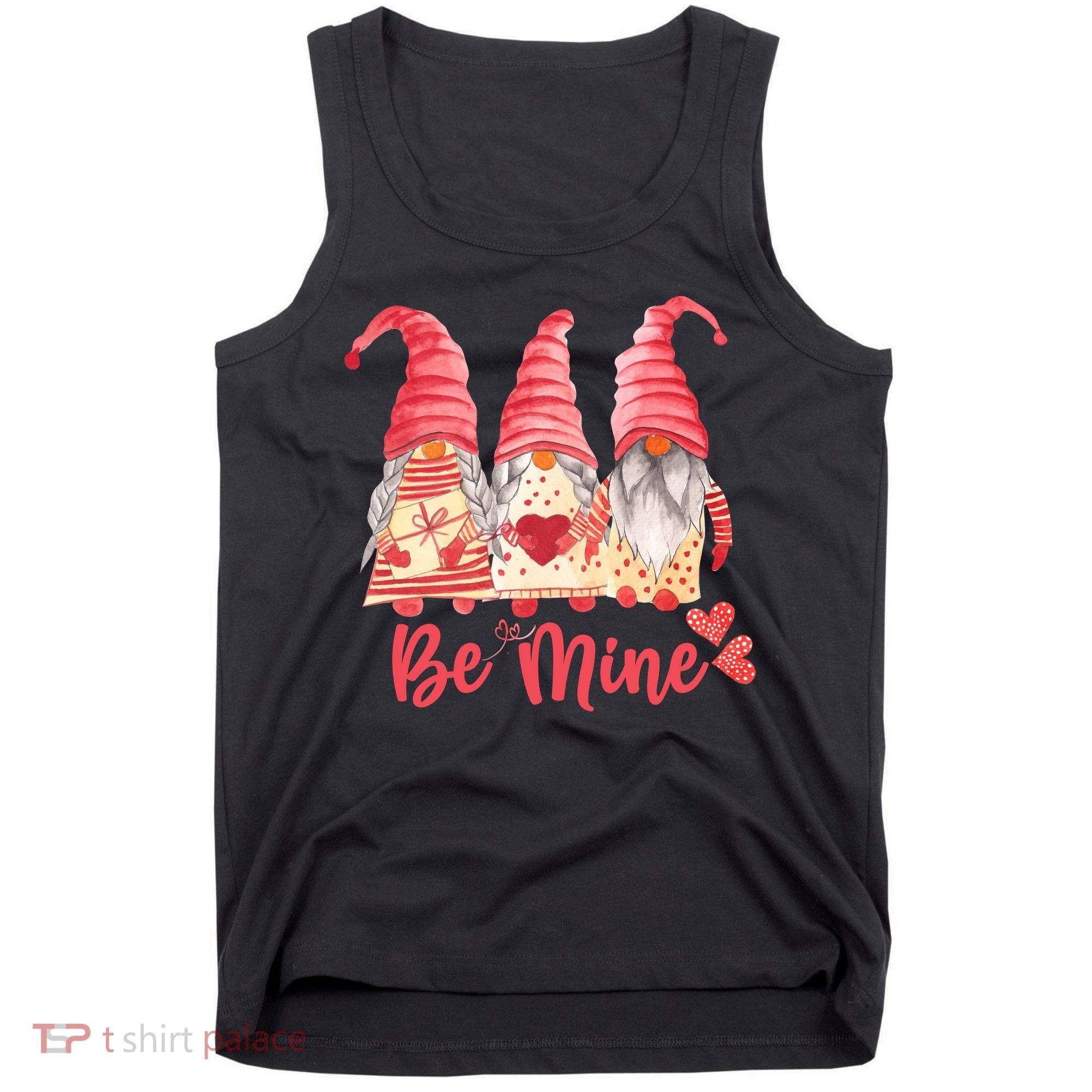 3 Gnomies Be Mine Gift For Valentine Day Tank Top