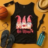 3 Gnomies Be Mine Gift For Valentine Day Tank Top thumb 4