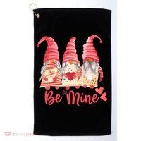 3 Gnomies Be Mine Gift For Valentine Day Golf Towel thumb 0