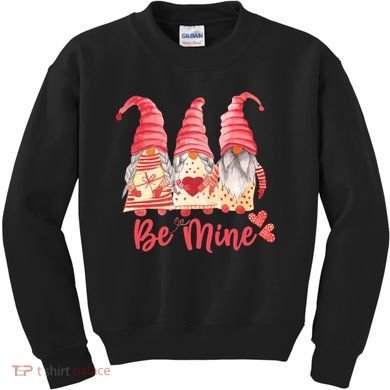 3 Gnomies Be Mine Gift For Valentine Day Kids Sweatshirt
