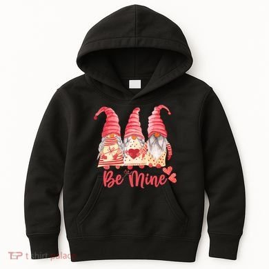 3 Gnomies Be Mine Gift For Valentine Day Kids Hoodie