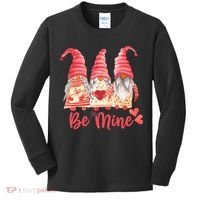 3 Gnomies Be Mine Gift For Valentine Day Kids Long Sleeve Shirt thumb 0