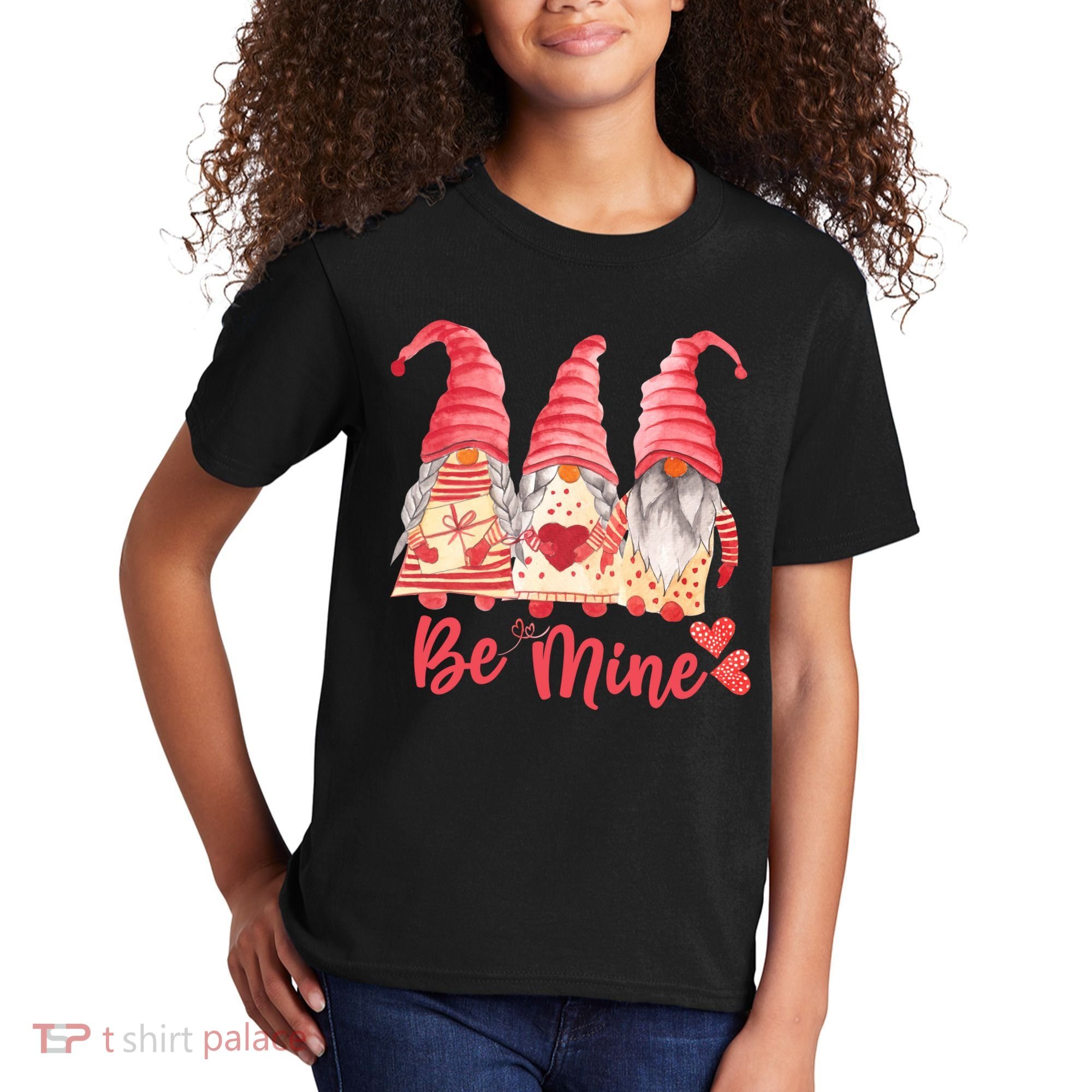 3 Gnomies Be Mine Gift For Valentine Day Kids T-Shirt
