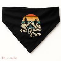 3rd Grade Crew Back To School After Camping Trip Love Camp USA-Made Doggie Bandana thumb 0