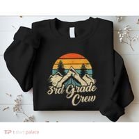 3rd Grade Crew Back To School After Camping Trip Love Camp Sweatshirt thumb 2
