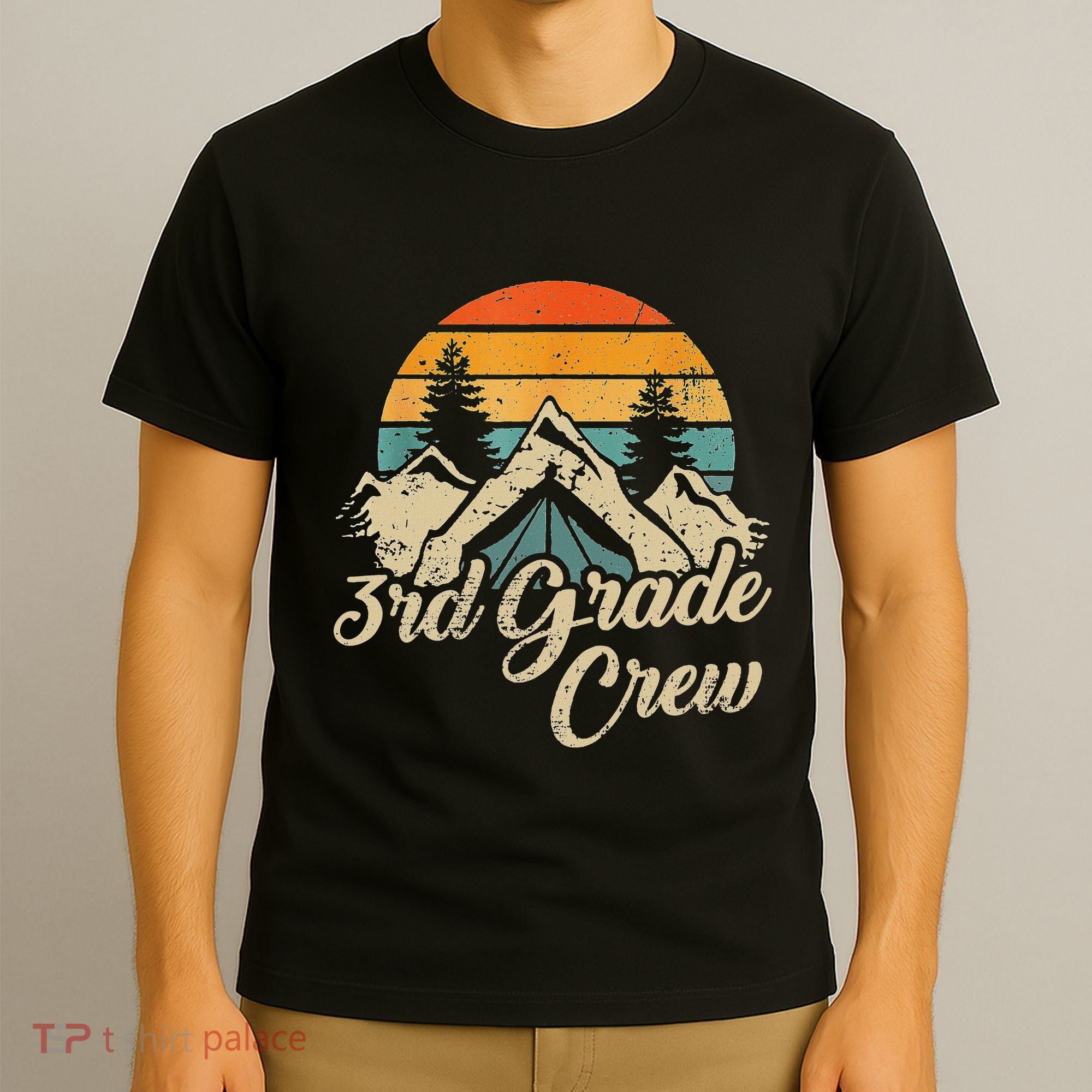 3rd Grade Crew Back To School After Camping Trip Love Camp T-Shirt