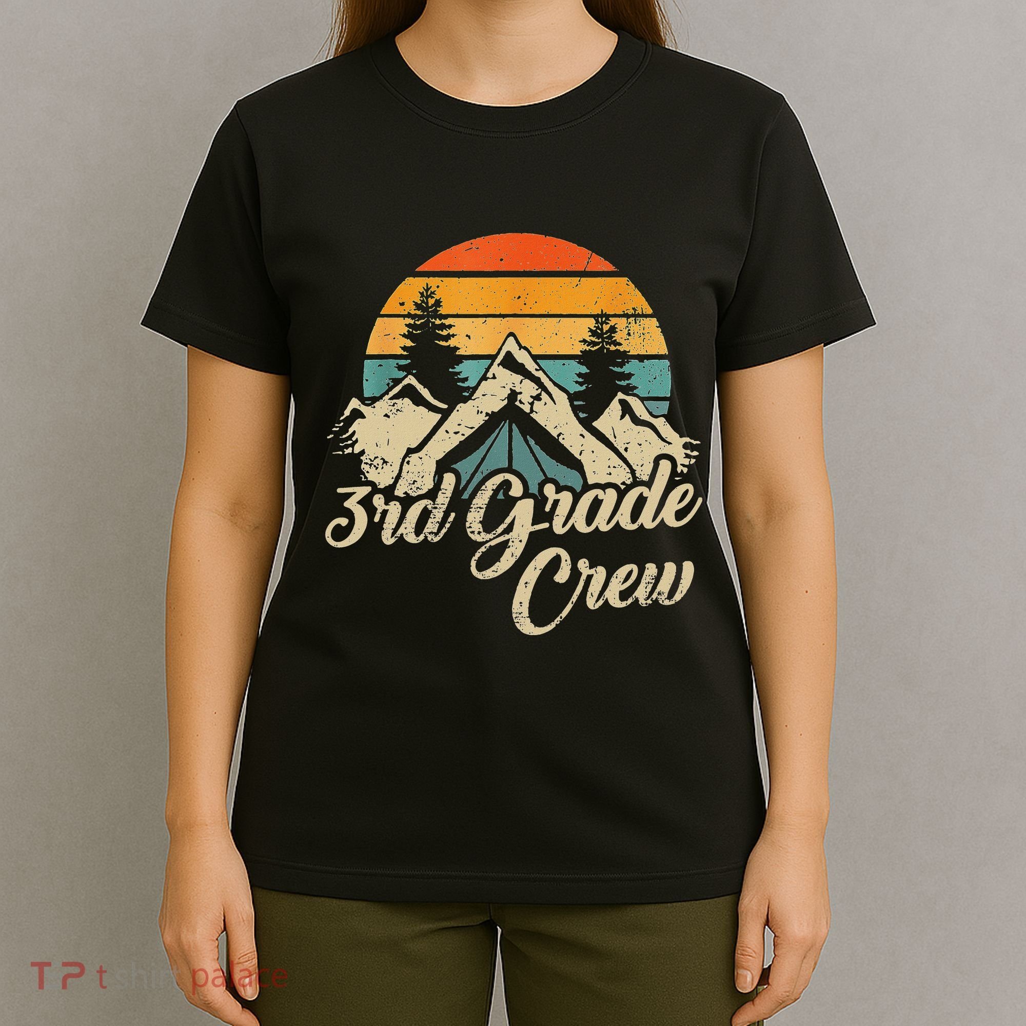 3rd Grade Crew Back To School After Camping Trip Love Camp T-Shirt