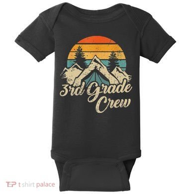3rd Grade Crew Back To School After Camping Trip Love Camp Baby Bodysuit