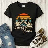 3rd Grade Crew Back To School After Camping Trip Love Camp Women's T-Shirt thumb 3