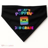 3rd Grade First Day Of School Pop It USA-Made Doggie Bandana thumb 0